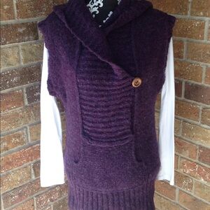 FREE PEOPLE bulky 🧶 knit hooded sweater